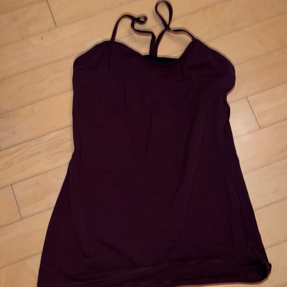 Lululemon deep maroon power y size 8